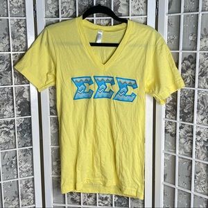 Tri Sigma Stitched letters